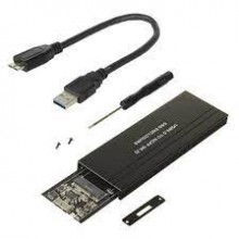 Maclean MCE582 SSD Case Adapter SSD M.2, NGFF, USB 3.0, Sizes 2230/2240/2260/2280, Aluminum enclosure,