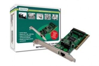 DIGITUS Gigabit Ethernet PCI card adapter, 32 Bit