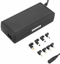 Qoltec 50012 Universal 90W AC Automatic Notebook Charger With 8 Plugs