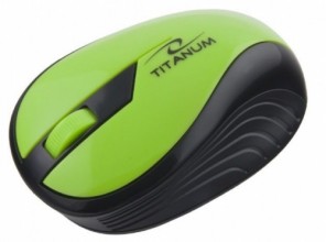 TITANUM Wireless Optical Mouse 3D RAINBOW TM114G| 2.4 GHz| 1000 DPI| 3D| Green