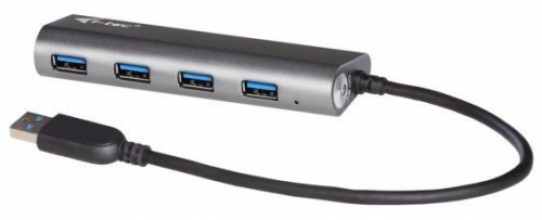 i-tec USB 3.0 Metal Charging HUB 4 Port with Power Adapter, 4x USB 3.0 Charging