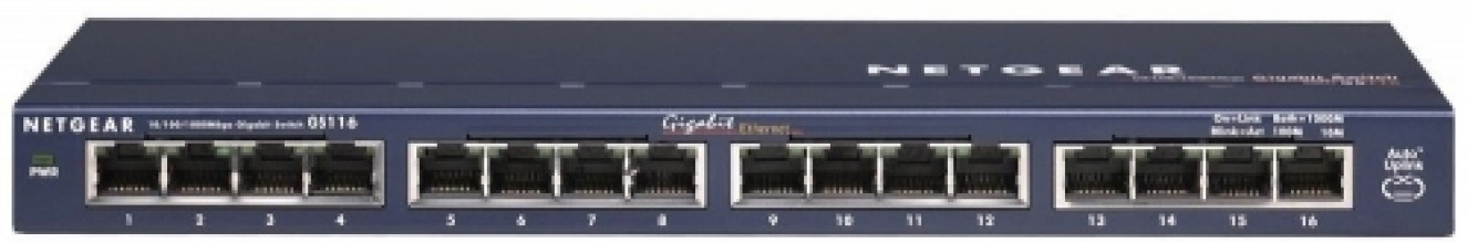 NETGEAR [ GS116 ] Switch ProSafe Desktop 16 portów Gigabit [ Gwarancja LifeTime ]