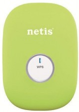 NETIS REPEATER E1+ (GREEN) WIFI B/G/N300 + RJ45, MINI, DO GNIAZDKA 230V