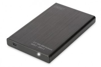 DIGITUS DA-71104 SSD/HDD Enclosure 2.5'' SATA II to USB 2.0, 9.5/7.5mm, aluminium