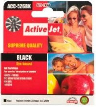 Ink ActiveJet ACC-526BK | Black | 10 ml | Chip | Canon CLI-526BK
