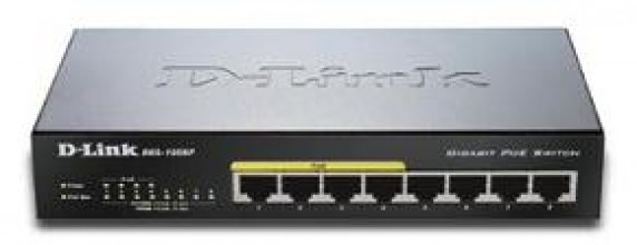 D-LINK DGS-1008P 8x10/100 /1000Mbps Switch (4xPoE)