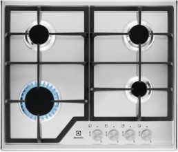 Electrolux EGS6426SX hob Stainless steel Built-in Gas 4 zone(s)