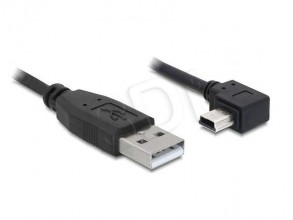 DELOCK KABEL MINI USB 2.0 A MĘSKI-BMĘSKI 5PIN 2M KĄTOWY