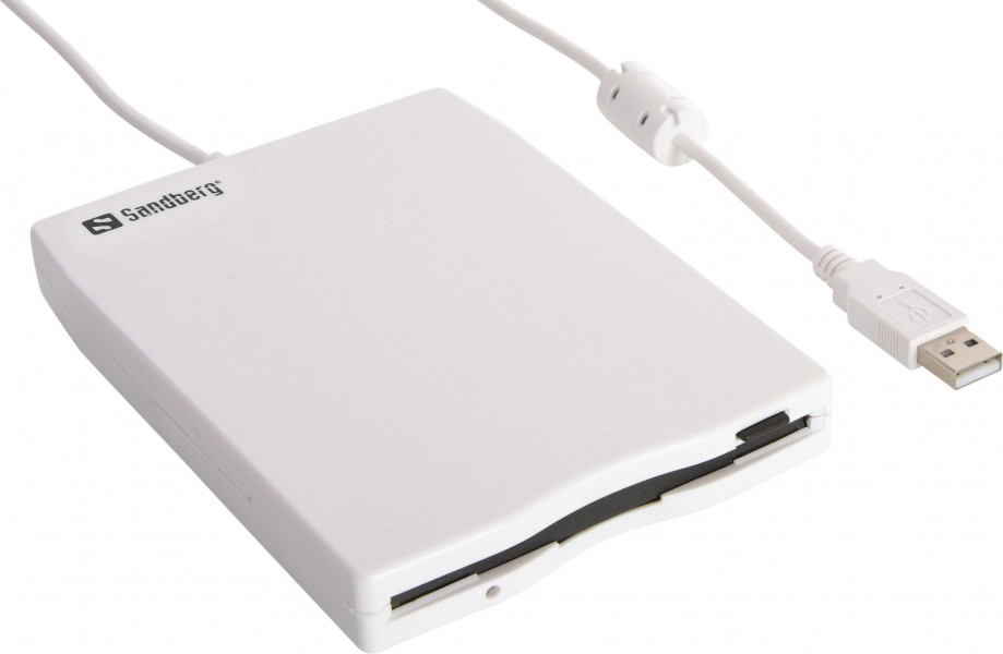 Sandberg 133-50 USB Floppy Mini Reader White