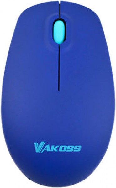 VAKOSS SILENT TM-741U WIRELESS OPTICAL MOUSE BLUE