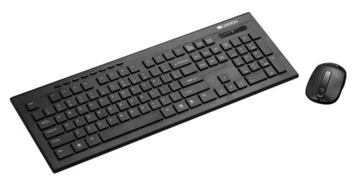 canyon multimedia keyboard+mouse ru black
