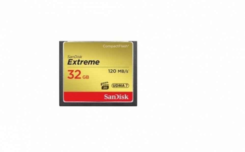 SanDisk Compact Flash Extreme 32GB UDMA7 (transfer 120MB/s)