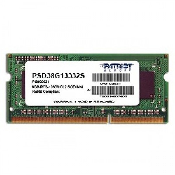 Patriot Signature 4GB 1600MHz DDR3 CL11 SODIMM PSD34G16002S