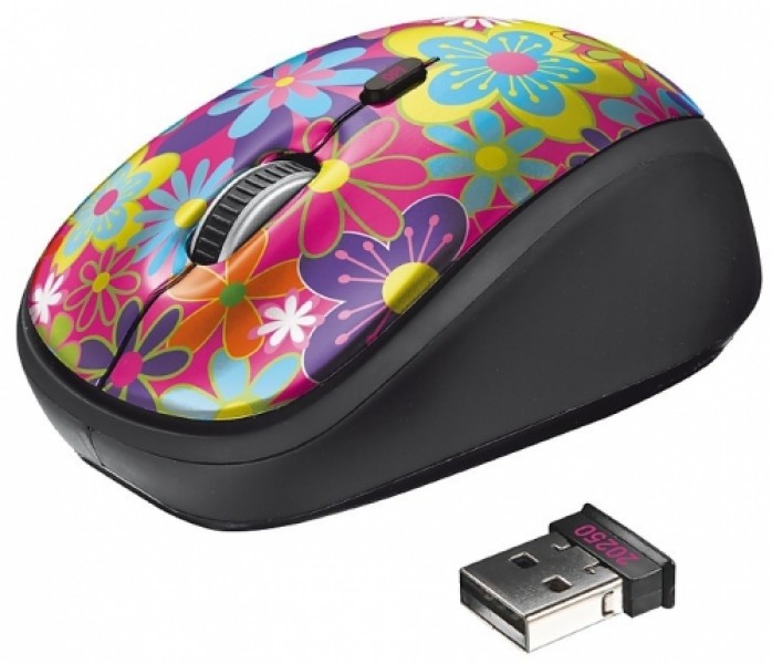 Yvi Wireless Mouse - flower power
