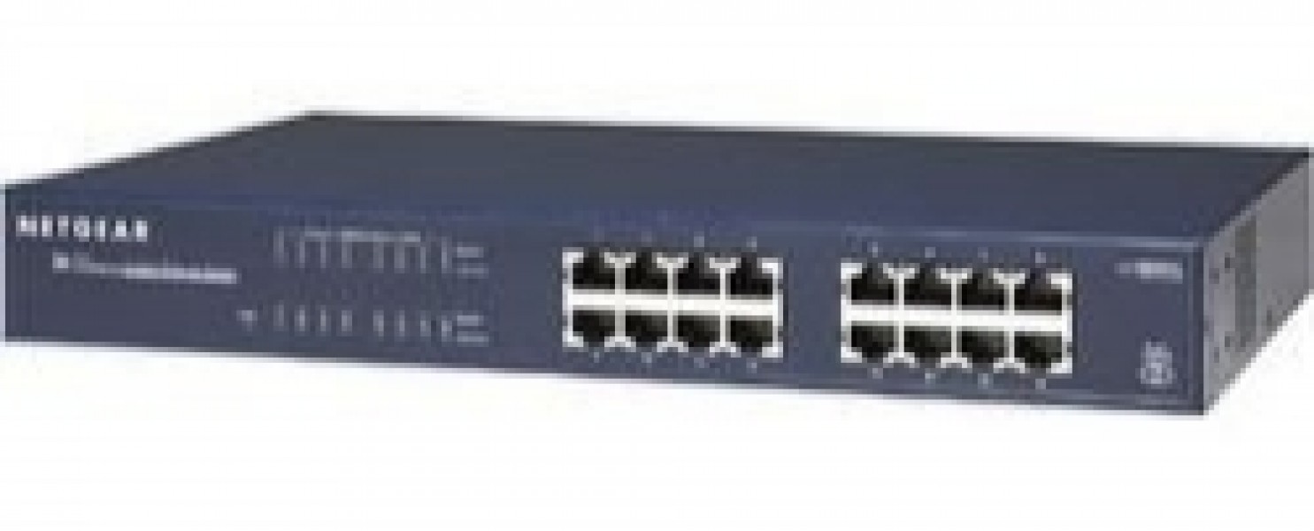 Netgear ProSafe 16-Port Gigabit Rackmount Switch (JGS516)