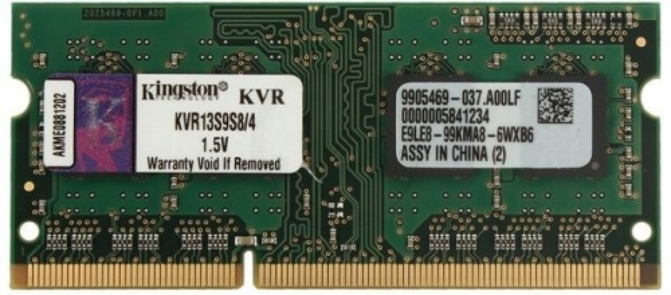 Kingston 4GB DDR3 PC3-10600 CL9 SO-DIMM KVR13S9S8/4
