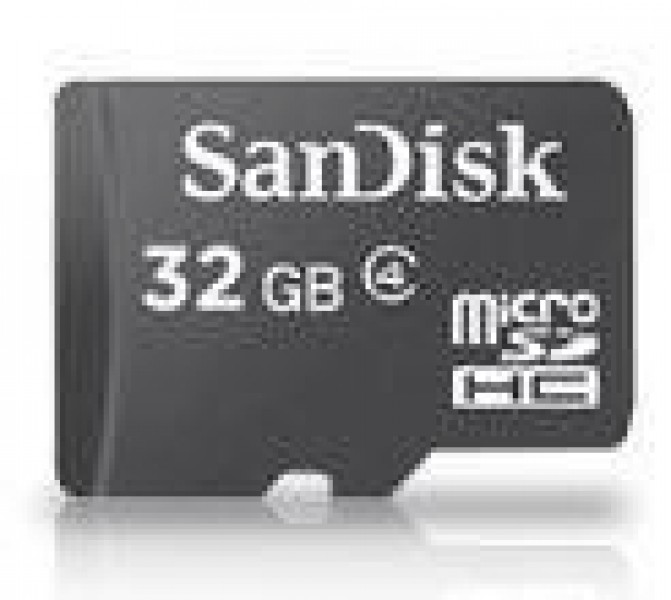 SanDisk Micro SDHC Card 32GB + Adapter
