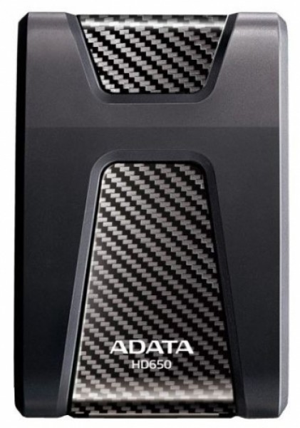 External HDD Adata Durable HD650 1TB USB3 Black, Shock and scratch proof