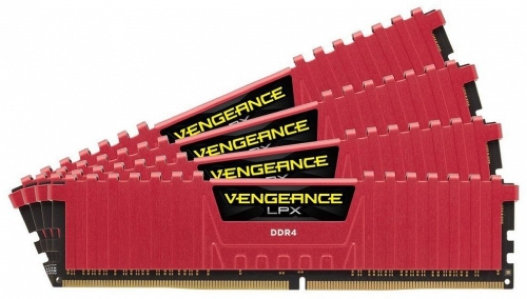DDR4 Corsair Vengeance LPX Red 16GB (4x4GB) 2133MHz CL13 1.2V