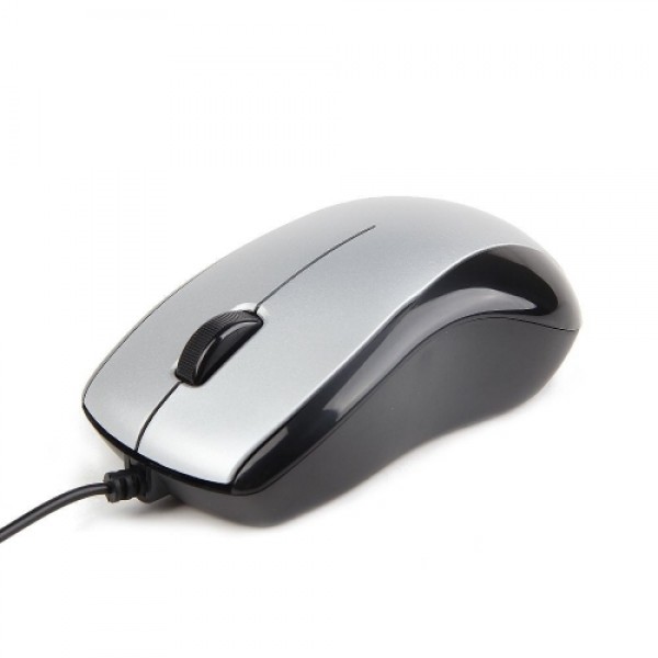 Gembird Optical mouse 1000 DPI, USB, silver-black
