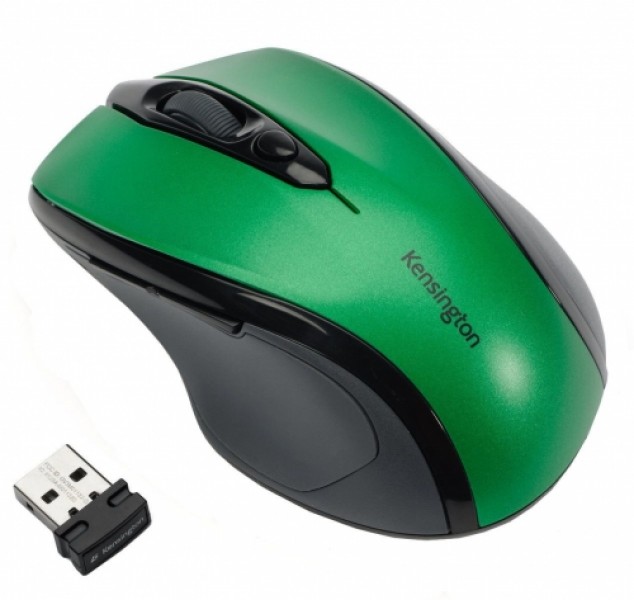 Kensington Pro Fit Mid Size Wireless Emerald Green Mouse