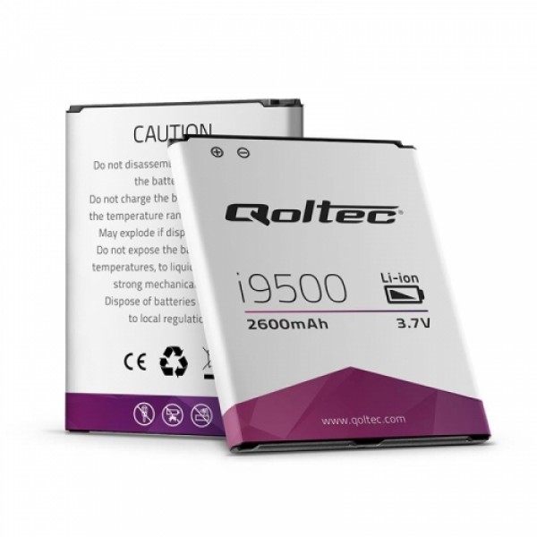 QOLTEC Battery for Samsung Galaxy S4 i9500 | 2600mAh