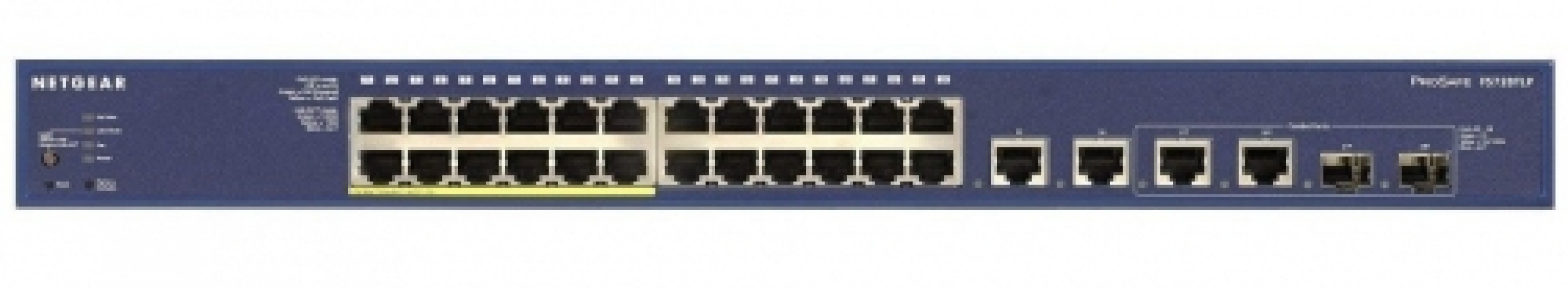 Netgear Smart Switch 24x10/100, 12x PoE, 2xGigabit 2xCombo 100W (FS728TLP)