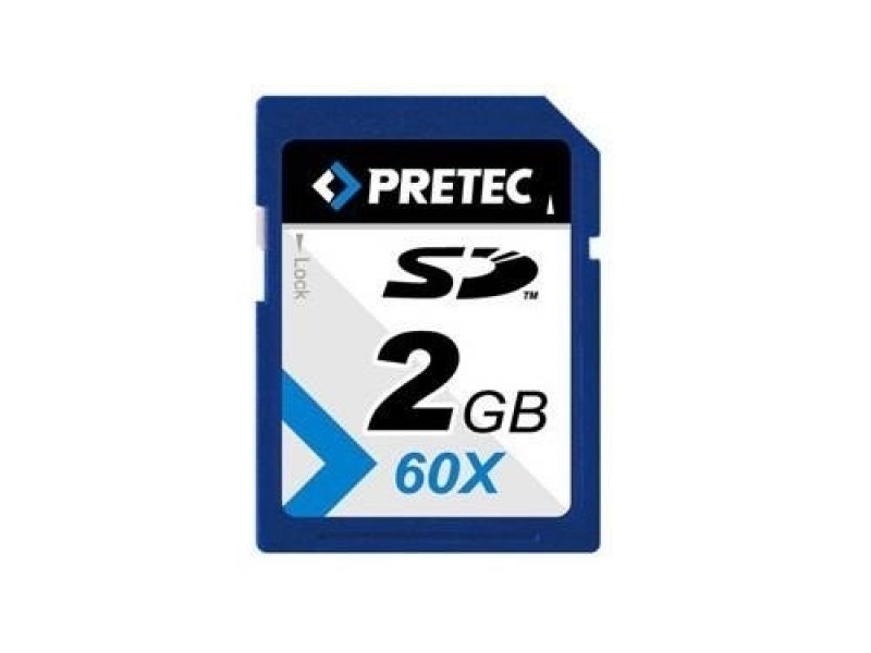 Pretec SecureDigital SD 2GB 60x HighSpeed (transfer up to 9MB/s)