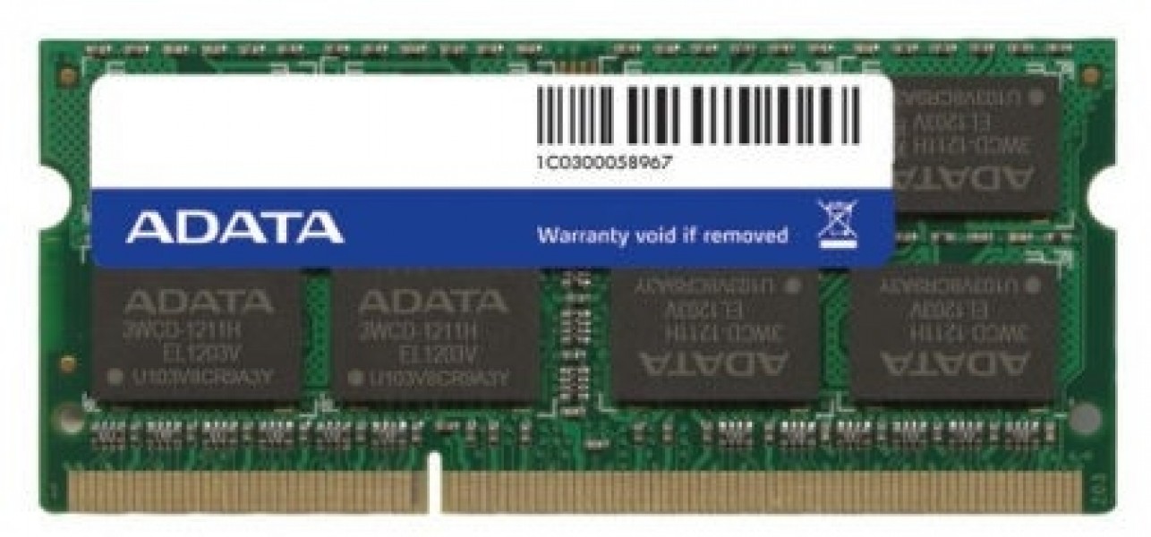 A-Data 4GB 1600MHz DDR3 SODIMM CL11 AD3S1600W4G11-R