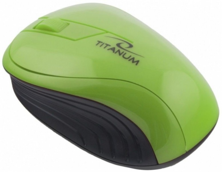 TITANUM Wireless Optical Mouse 3D NEON TM115G| 2.4 GHz| 1000 DPI| 3D| Green