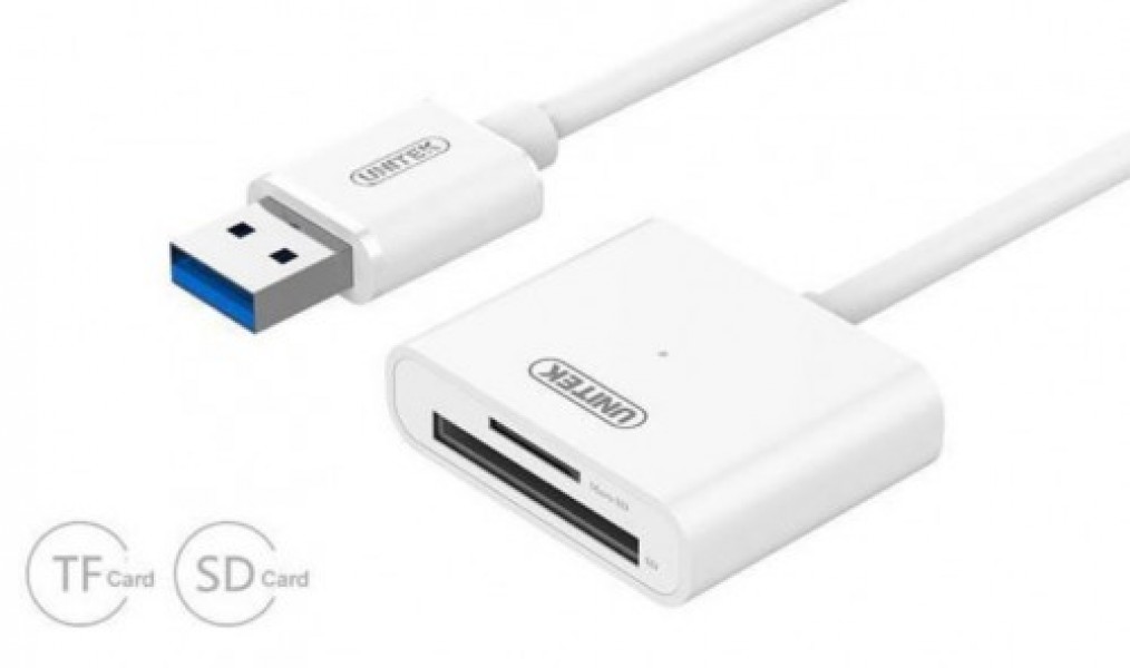Unitek USB3.0 to microSD/SD Card Reader, 0.30m
