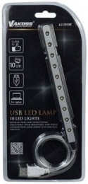 VAKOSS USB Lamp for notebook, 10 LED, LC-7013K black