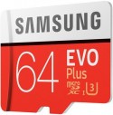 Samsung EVO+ 64GB microSDXC UHS-I Class 10 + SD Adapter
