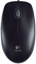 LOGITECH B100 Optical USB Mouse for Business, black]