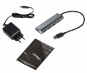 i-tec USB 3.0 Metal Charging HUB 4 Port with Power Adapter, 4x USB 3.0 Charging