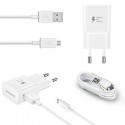 Samsung EP-TA20EWE Quick Charge USB / 15W / 2A + ECB-DU4EWE Micro USB White (OEM)