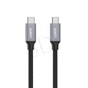 Kabel AUKEY CB-CD5 (USB 2.0 typu C M - USB typu C M; 1m; kolor czarny)
